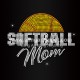 Softball Mom Rhinestone Heat Transfers